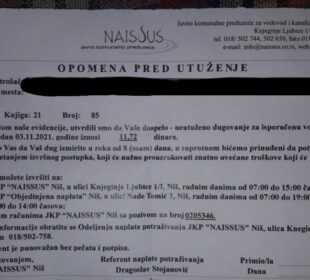 Opomena; foto: M. P.