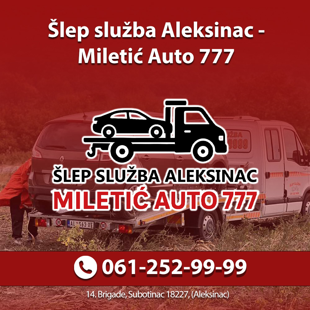 Šlep služba Aleksinac – Miletić Auto 777